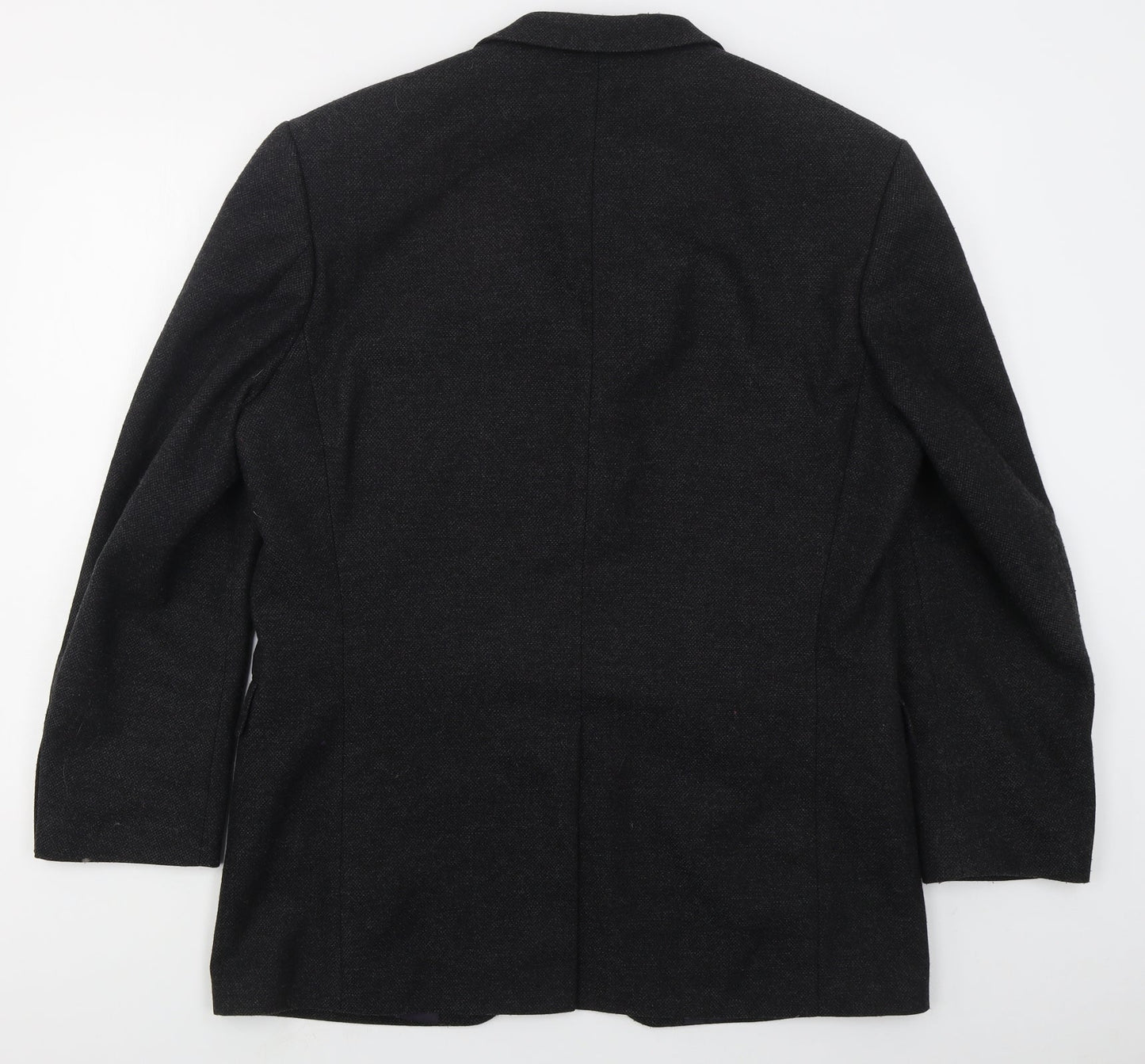 Van Kollem Mens Grey  Wool Jacket Suit Jacket Size 42