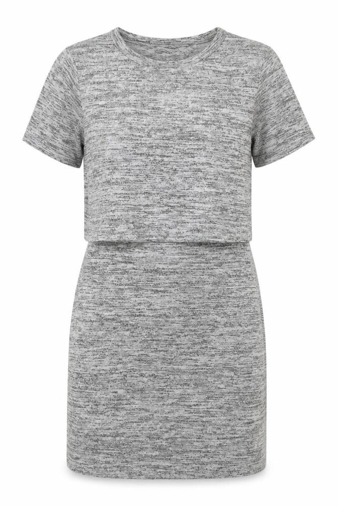 Miss Selfridge Womens Grey  Viscose Bodycon  Size 6  Crew Neck Pullover