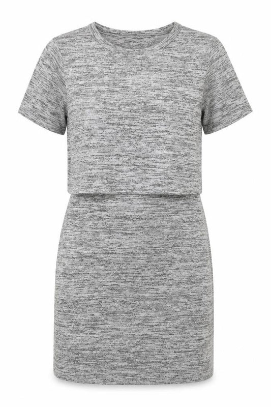 Miss Selfridge Womens Grey  Viscose Bodycon  Size 6  Crew Neck Pullover