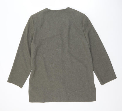 Alex & Co Womens Grey   Jacket  Size 14  Button