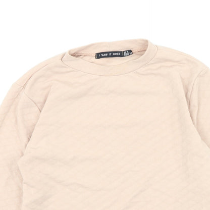 I SAW IT FIRST Womens Pink  Polyester Pullover Sweatshirt Size 6