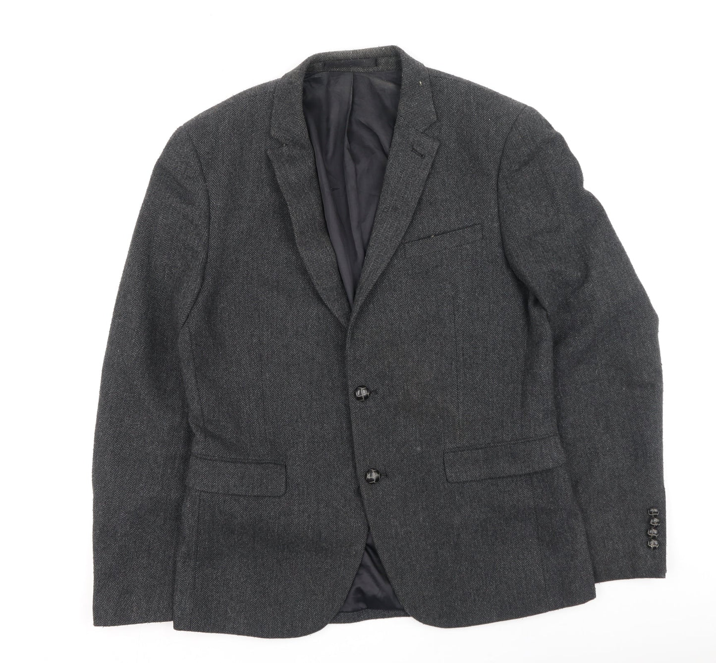 Cedar Wood State Mens Grey   Rain Coat Coatigan Size M