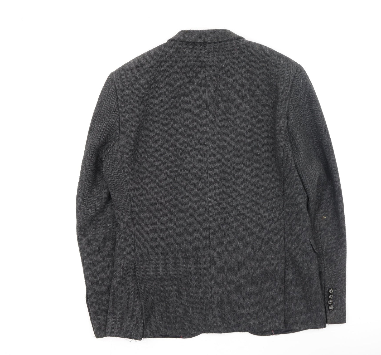 Cedar Wood State Mens Grey   Rain Coat Coatigan Size M