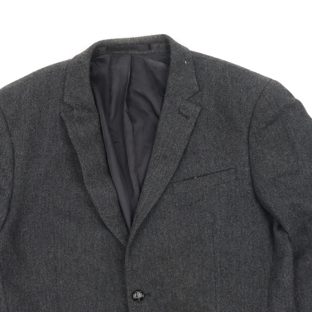 Cedar Wood State Mens Grey   Rain Coat Coatigan Size M