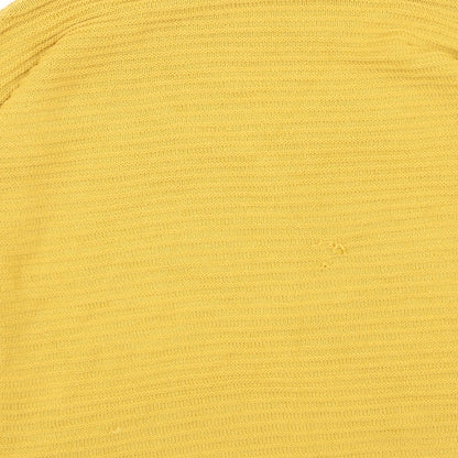 Preloved Peacocks Womens Yellow Round Neck  Acrylic Pullover Jumper Size M - Label
