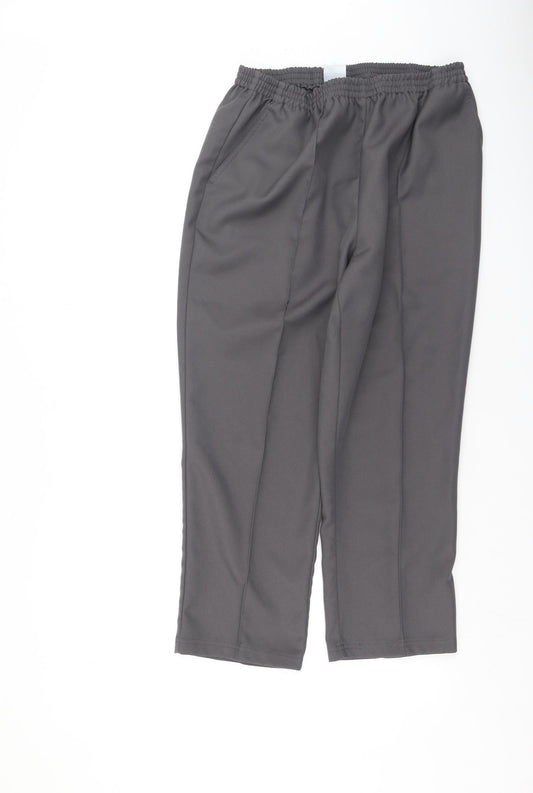 Damart Womens Grey  Polyester Sweatpants Trousers Size 18 L25 in Regular