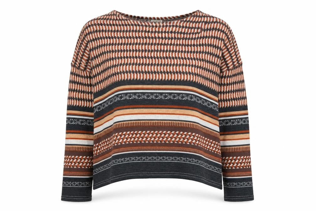 River Island Womens Orange Round Neck  Polyester Pullover Jumper Size 8