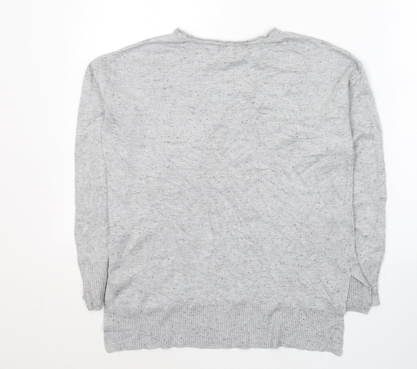 Atmosphere Womens Grey Round Neck  Acrylic Pullover Jumper Size 6