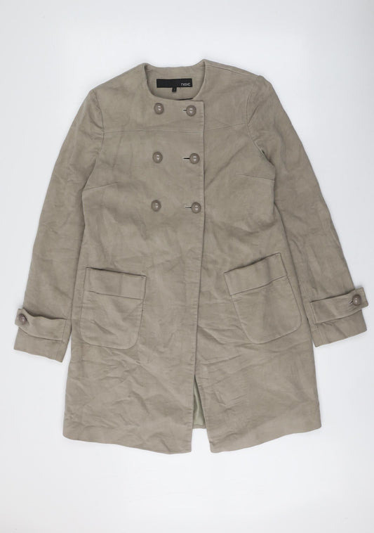 NEXT Womens Beige   Overcoat Coat Size 6