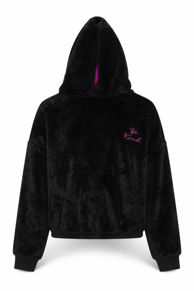 Dunnes Stores Girls Black  Polyester Pullover Hoodie Size XS
