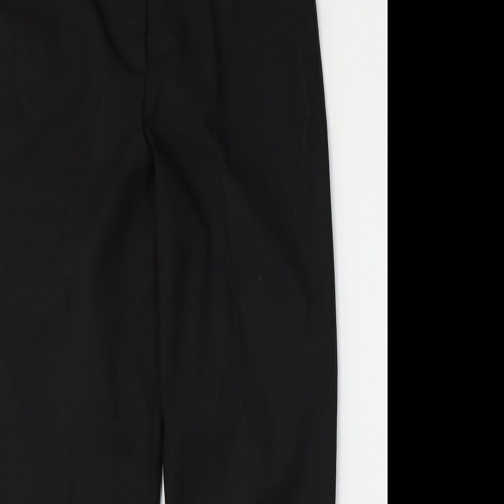 NEXT Womens Black  Polyester Trousers  Size 10 L28 in Regular Hook & Eye
