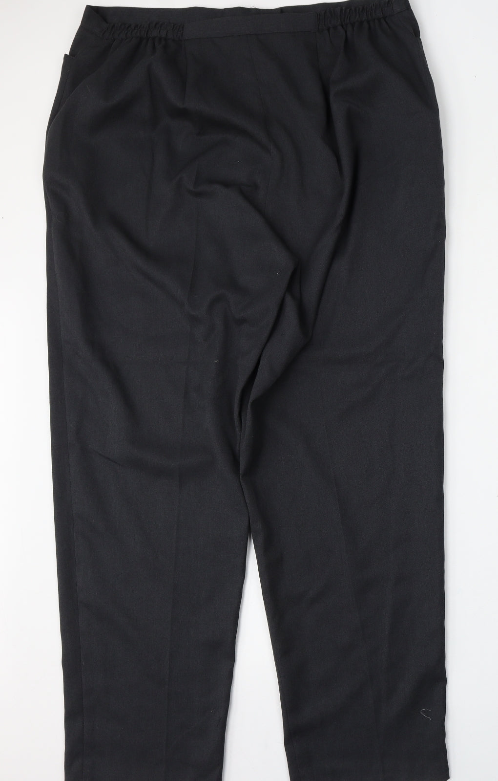 essence Womens Grey  Polyester Trousers  Size 20 L32 in Regular
