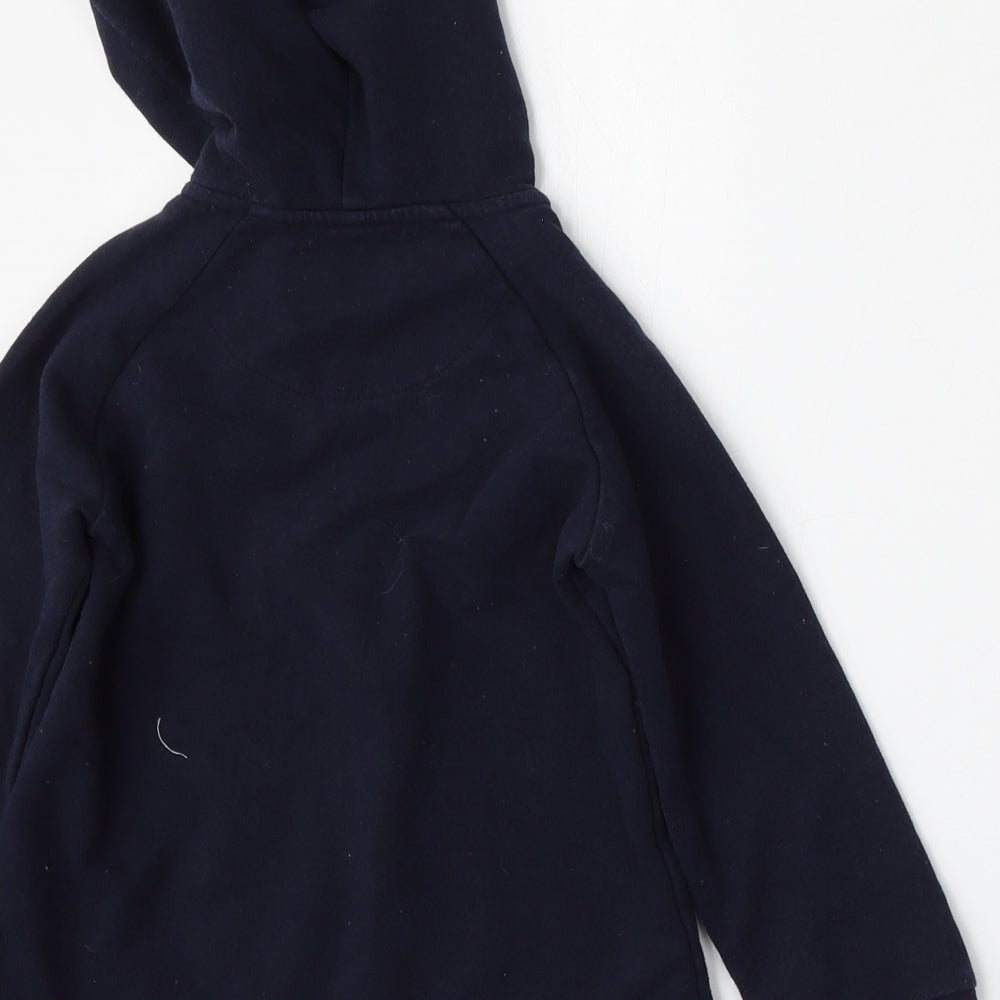 Mayoral Girls Blue  Cotton Full Zip Hoodie Size 4 Years  Zip