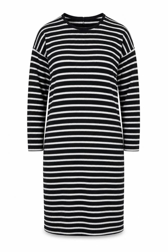 Zara Womens Blue Round Neck Striped Polyester Pullover Jumper Size S