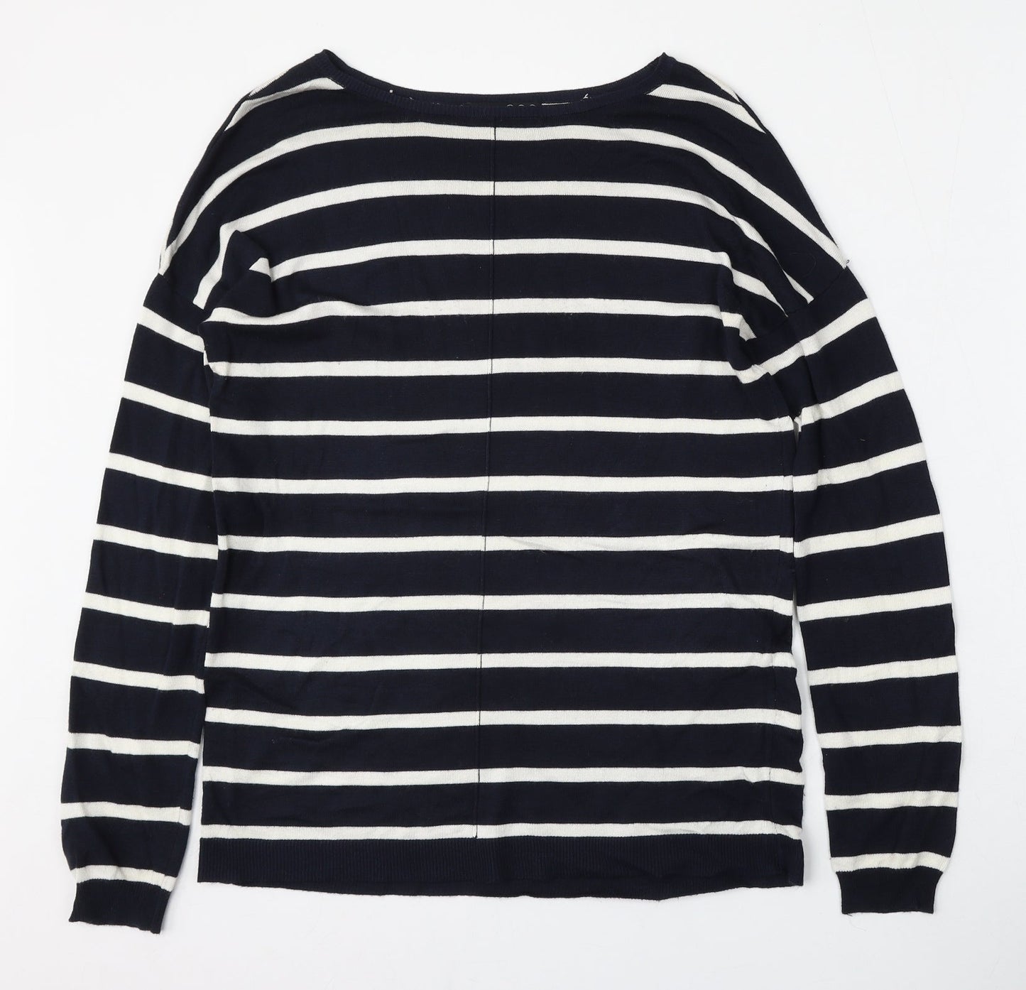 Atmosphere Womens Multicoloured Round Neck Striped Viscose Pullover Jumper Size 10