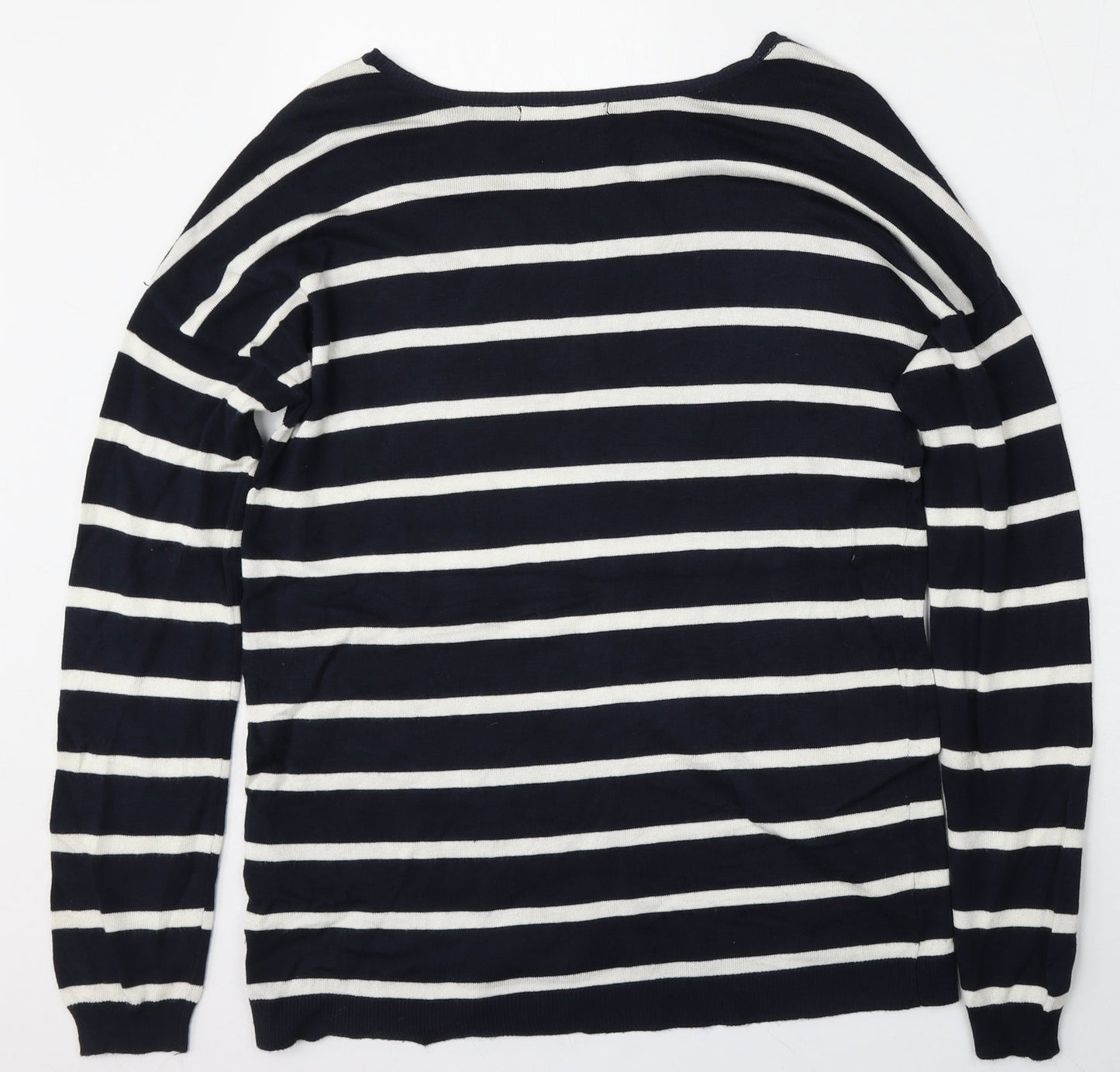 Atmosphere Womens Multicoloured Round Neck Striped Viscose Pullover Jumper Size 10
