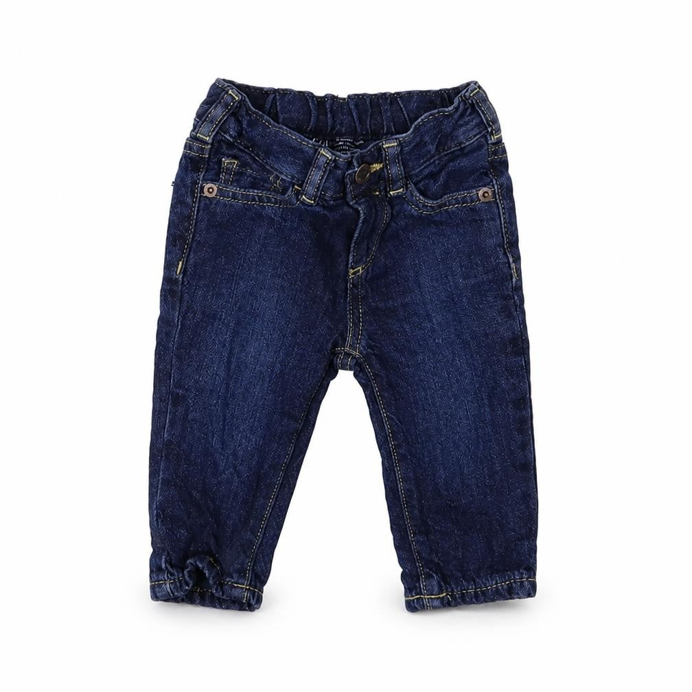 Gap Baby Blue  Cotton Jogger Jeans Size 3-6 Months  Button