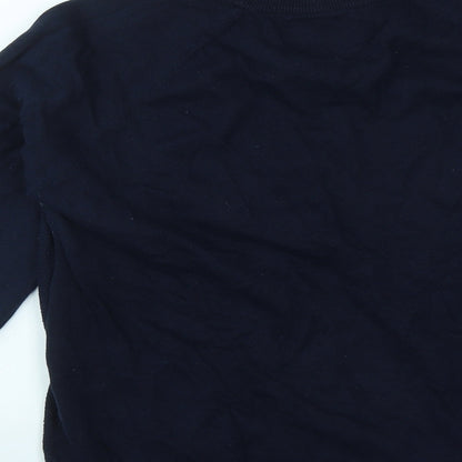 Holme & Co Womens Blue  Cotton Pullover Sweatshirt Size L