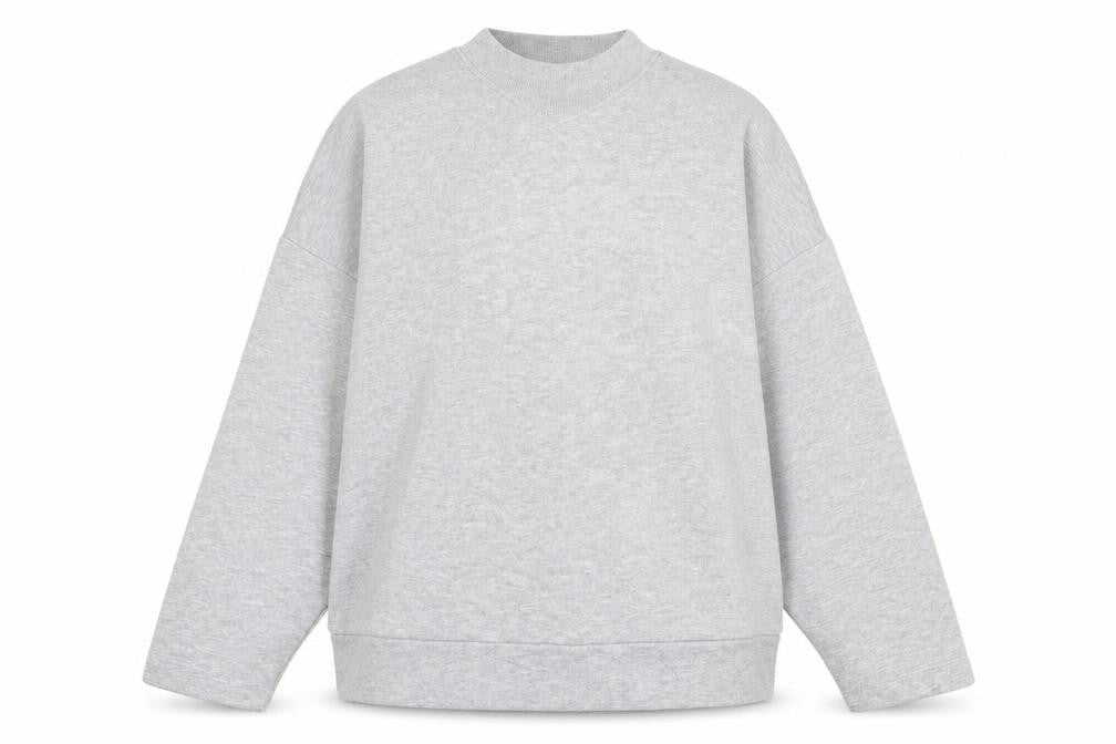 TU Womens Grey Crew Neck  Cotton Pullover Jumper Size 12
