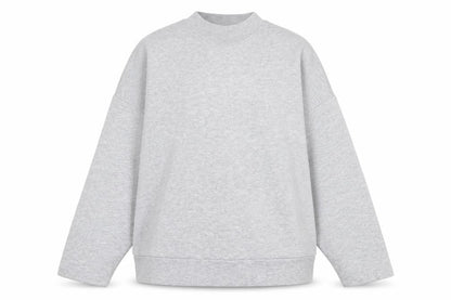 Tu Womens Grey Crew Neck  Cotton Pullover Jumper Size 12
