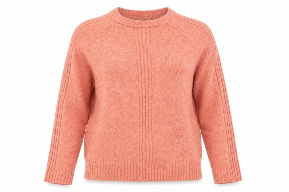 Marks & Spencer Womens Pink Crew Neck  Acrylic Pullover Jumper Size XS