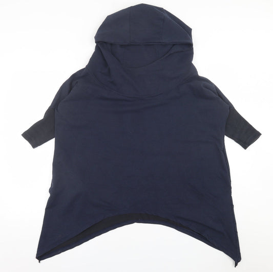 myzem Womens Blue  Polyester Pullover Hoodie Size M  Pullover