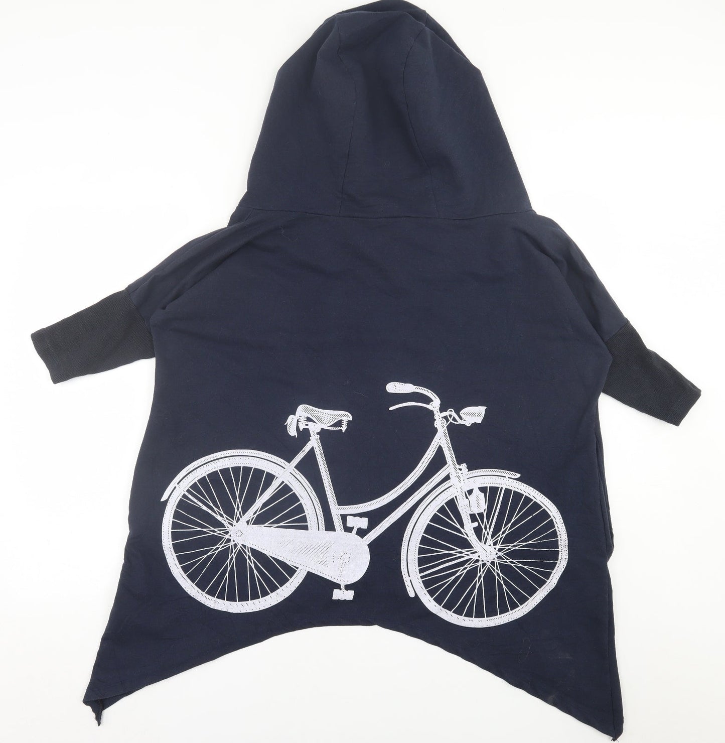 myzem Womens Blue  Polyester Pullover Hoodie Size M  Pullover