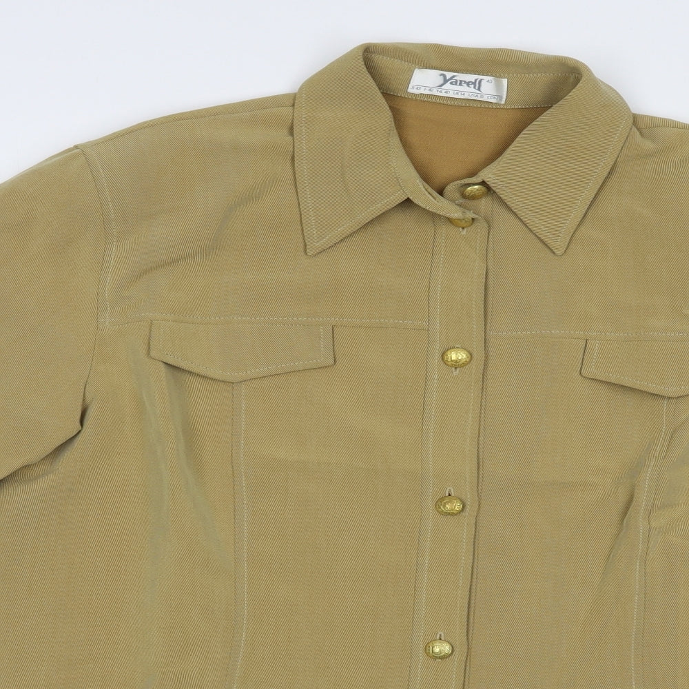 Yarell Womens Beige   Jacket Blazer Size 16  Button