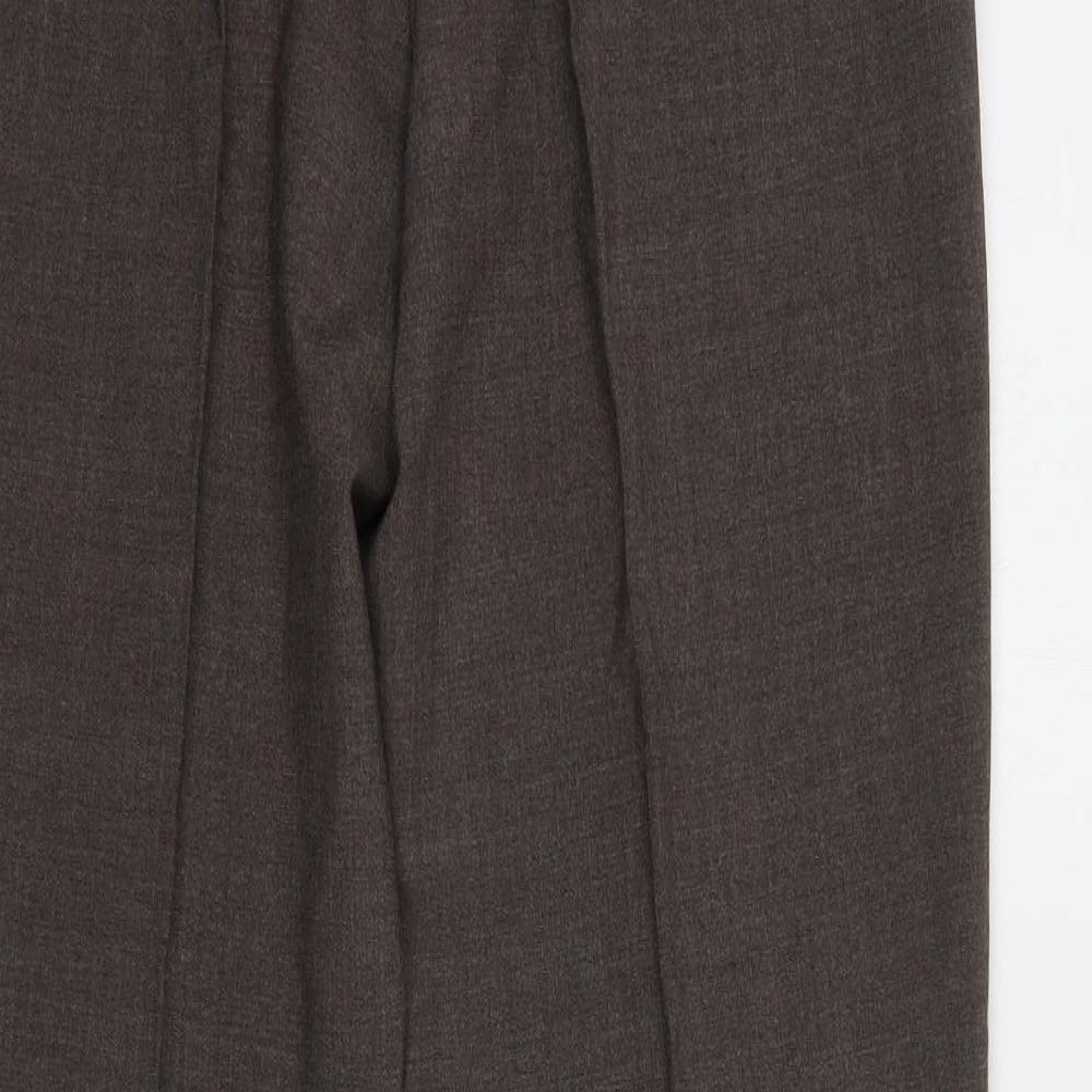 Gerry Weber Womens Brown  Polyester Dress Pants Trousers Size 14 L34 in Regular Button