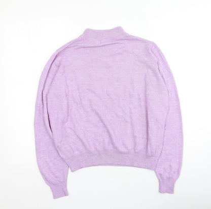 Honour Womens Purple  Acrylic Pullover Sweatshirt Size M