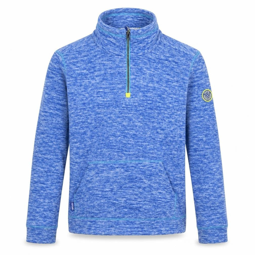 Rufus Mens Blue High Neck  Polyester Pullover Jumper Size S