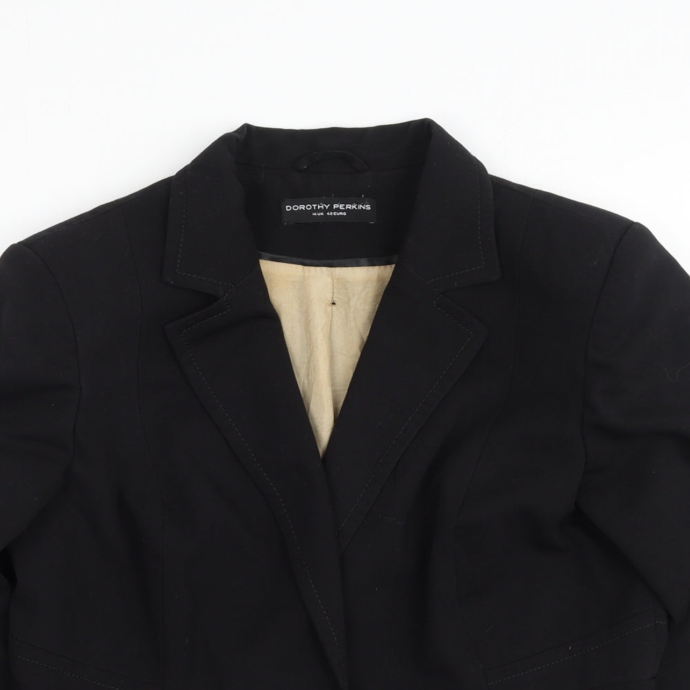 Dorothy Perkins Womens Black   Jacket  Size 14