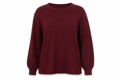 First Avenue Womens Red Round Neck  Viscose Pullover Jumper Size M