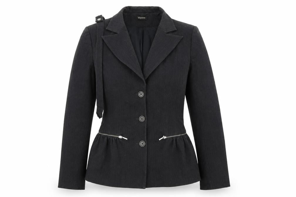Sinequanone  Womens Grey   Jacket Blazer Size 8  Button