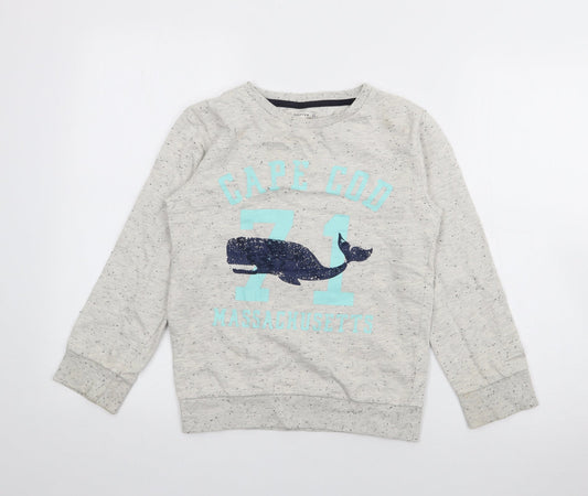 Crafted Boys Grey  Cotton Pullover Sweatshirt Size 11-12 Years