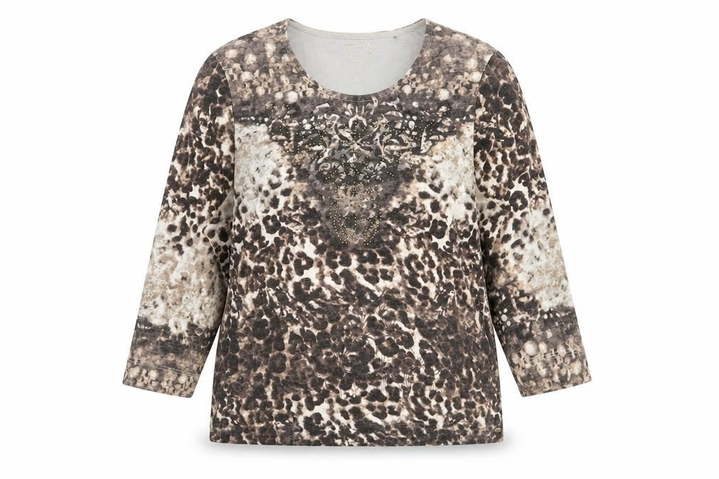 TIGI Womens Brown Scoop Neck  Polyester Pullover Jumper Size 18