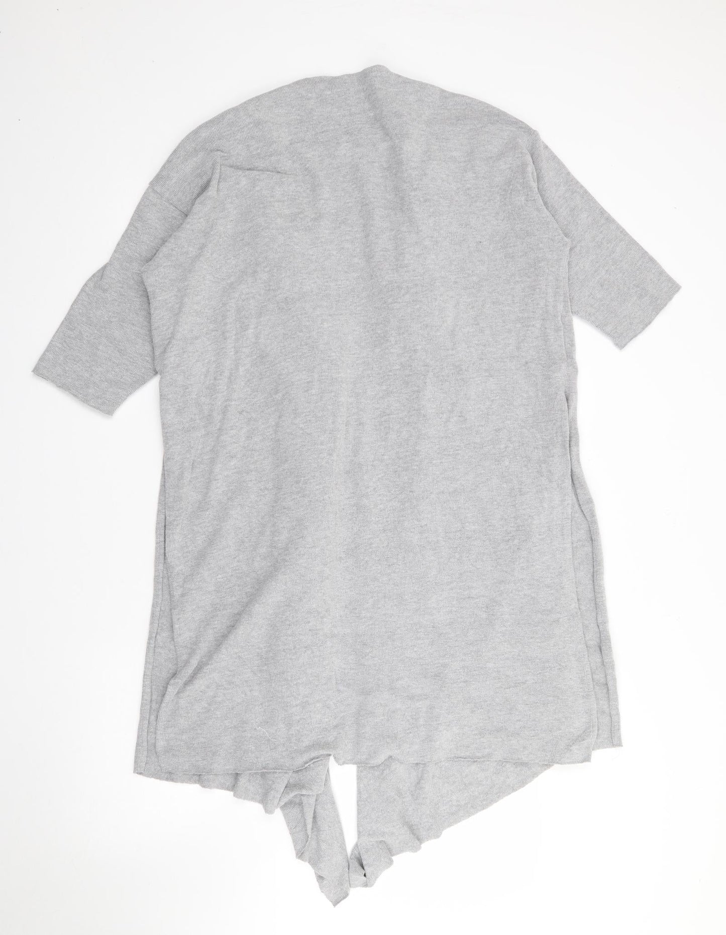 Great Plains Womens Grey V-Neck  Cotton Cardigan Jumper Size S