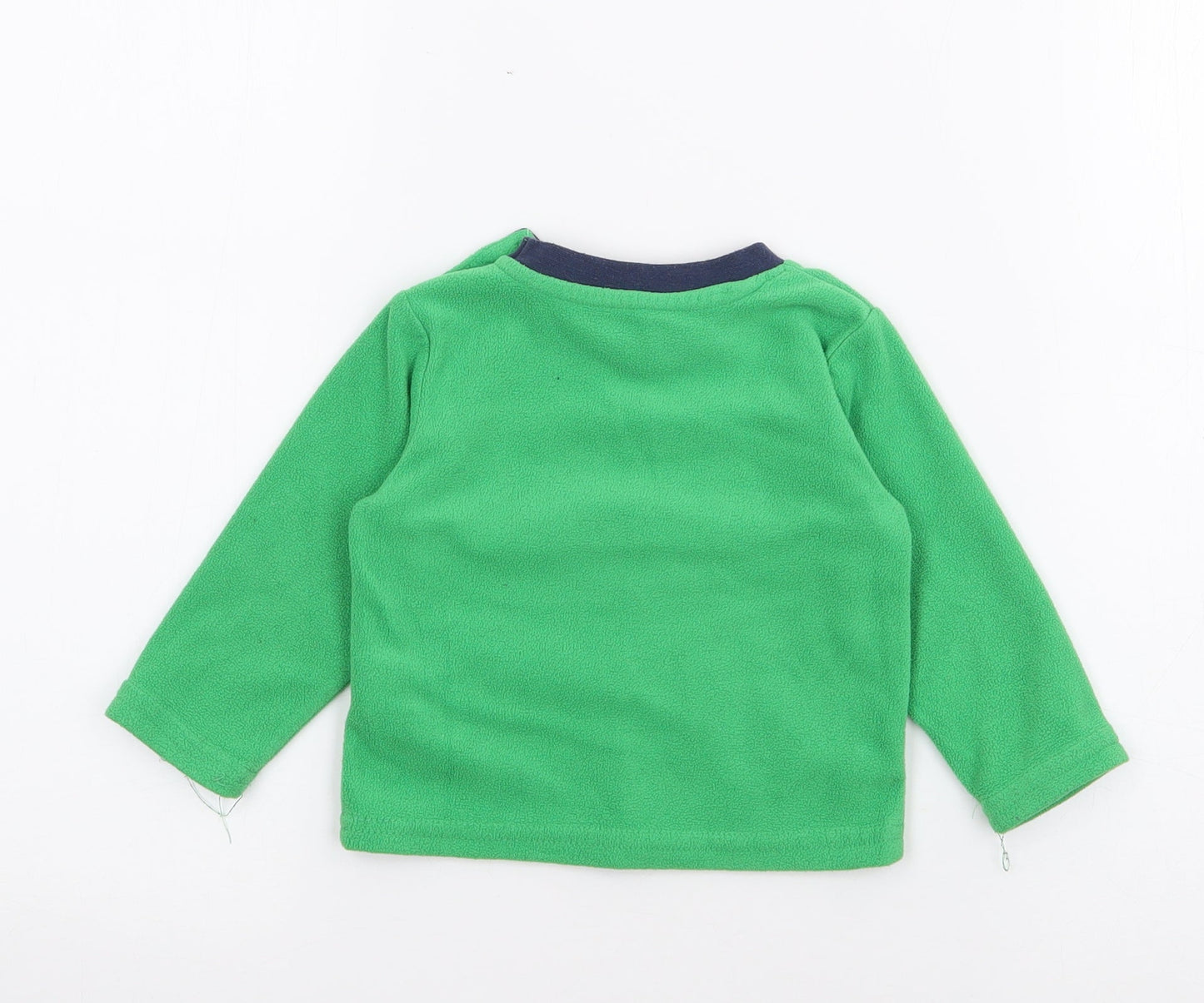 Early Days Baby Green  Polyester Pullover Jumper Size 6-9 Months  Button - Dinosaur
