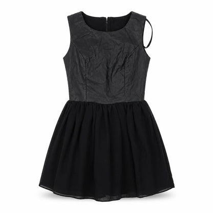 Boohoo Womens Black  Polyester Mini  Size 10  Round Neck