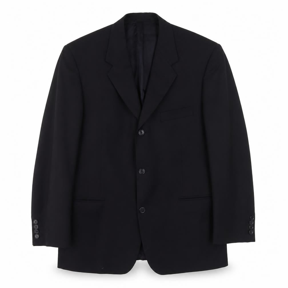 Ithitex Mens Blue  Wool Jacket Suit Jacket