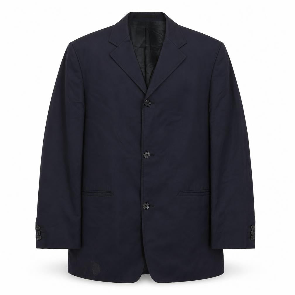 Milan Collection  Mens Blue  Cotton Jacket Suit Jacket