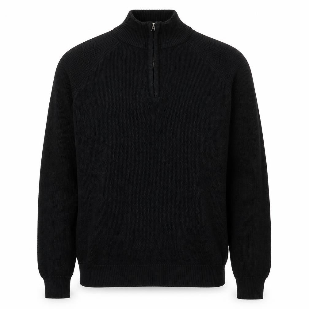 Haworth Mens Black  Cotton Pullover Sweatshirt Size M