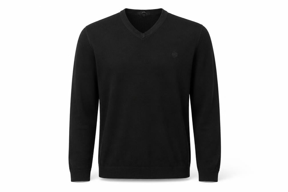 Red Herring Mens Black  Acrylic Pullover Sweatshirt Size M