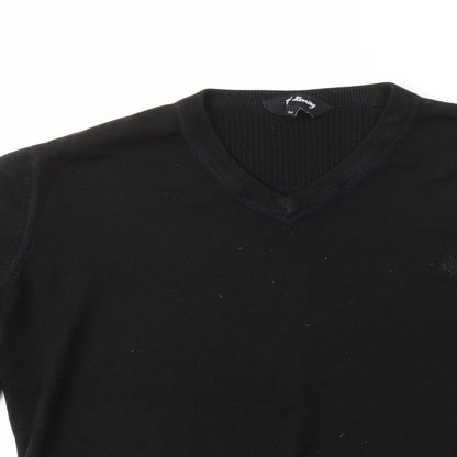 Red Herring Mens Black  Acrylic Pullover Sweatshirt Size M