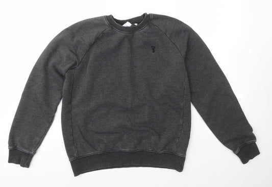 NEXT Womens Grey  Cotton Pullover Sweatshirt Size M