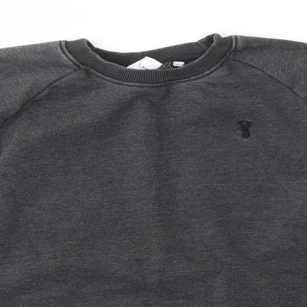 NEXT Womens Grey  Cotton Pullover Sweatshirt Size M