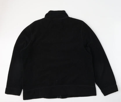 George Mens Black   Jacket  Size L  Zip