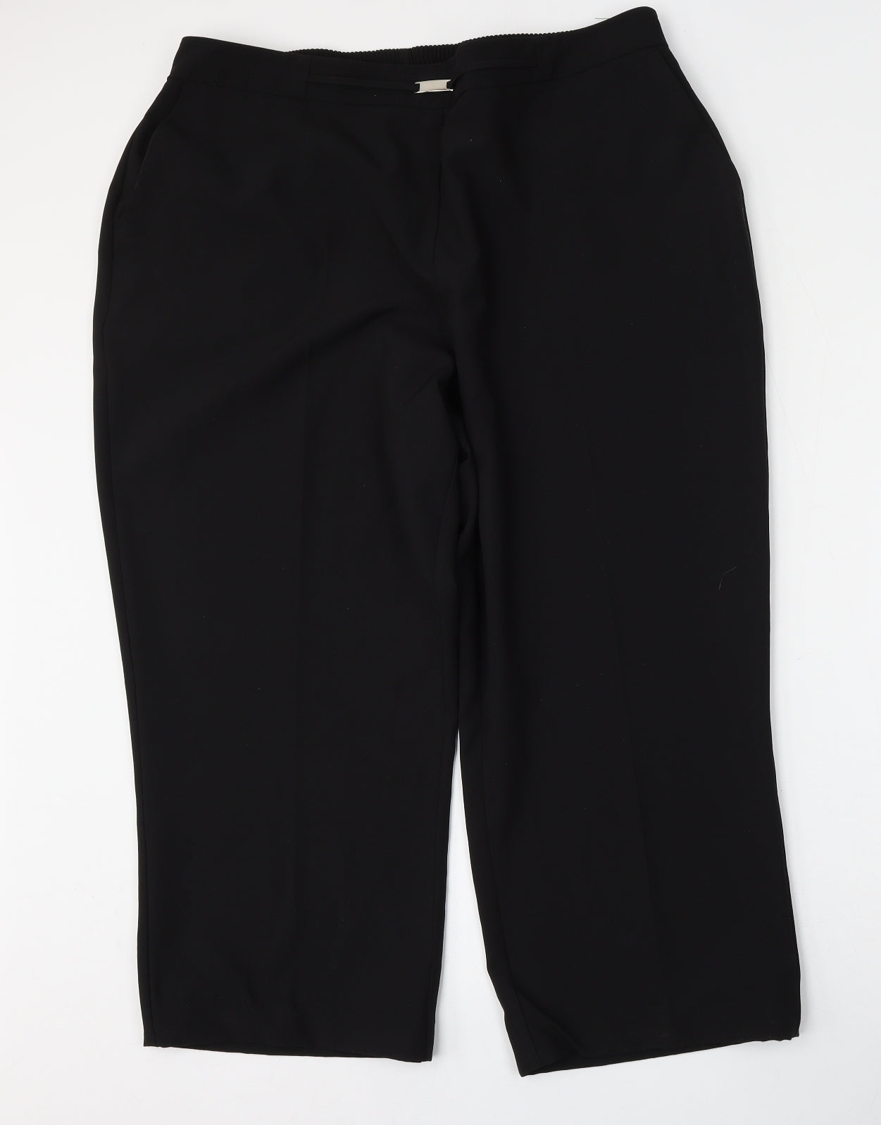 Profile Womens Black  Polyester Trousers  Size 40 L25 in Regular