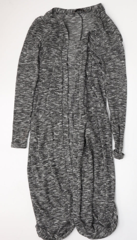 Atmosphere Womens Grey Round Neck  Polyester Cardigan Jumper Size 8