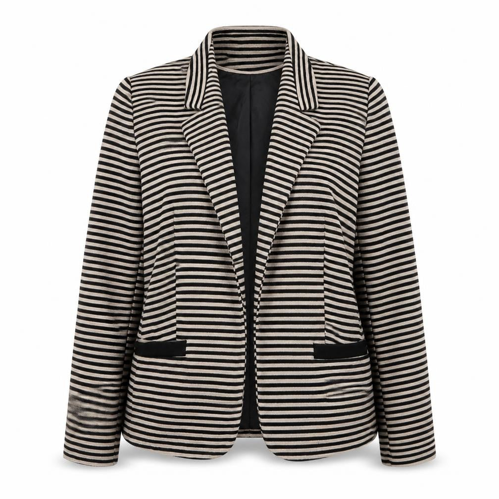 Debenhams Womens Multicoloured Striped Polyester Jacket Blazer Size 18